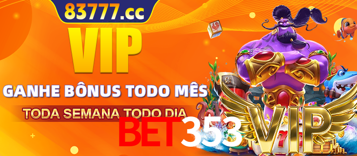 Banner promocional do bet353 oferecendo 100% de recompensas adicionais contínuas para quem fizer o login diário (Daily sign-in), com um mascote de coelho.